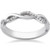 1/8ct Diamond Infinity Wedding Ring 10k White Gold (I-J, I2-I3)