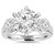 4.00CT Diamond Engagement Ring 14K White Gold (H-I, I1)