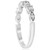 1/5ct Princess Cut Diamond Stackable Vintage Wedding Band 14K White Gold Ring (G-H, SI)