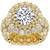 26Ct TW Diamond & Moissanite Engagement Ring in 14k Gold Lab Grown (G-H, VS)