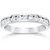 1/2ct 14K White Gold Diamond Wedding Guard Ring Band (G-H, I1)
