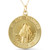 14k Yellow Gold St. Jude Thaddeus Medal Pendant 1" Tall 3.5 Grams