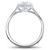 1 1/5 ct Lab Grown Diamond Engagement Ring Set 14k White Gold (G-H, )