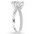 2.30CT Diamond (2.00ct center) Engagement Ring 14K White Gold (F-G, I1)