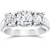 1ct 3-Stone Round Diamond Engagement Ring 14K White Gold (G-H, VS)