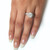 2 3/4 cttw Halo Diamond Engagement Wedding Ring Set 14k White Gold (H-I, I1)
