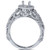 3/8ct Vintage Diamond Engagement Ring 14K White Gold (G-H, I1)