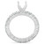 1 1/2ct Diamond Eternity Mount Engagement Ring Setting 14k White Gold (G-H, I1)