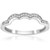 1/4CT Diamond Curved Wedding Ring 14K White Gold (G/H, I1)