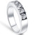 1 1/4ct Diamond Wedding Ring Channel Set Mens Ring 14k White Gold (G-H, I1)