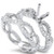 5/8ct Infinity Engagement Wedding Ring Semi Mount 14k White Gold (H-I, I1)