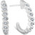 3/8ct Diamond Hoop Earrings 14K White Gold (G-H, I1)