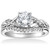 5/8 cttw Diamond Engagement Wedding Ring Set Twist Curve Band 14k White Gold (H-I, I1)
