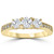 1 1/2 cttw Diamond 3-Stone Engagement Anniversary Ring 14k Yellow Gold (G-H, I1)