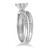 3/4 ct Marquise Diamond Engagement Wedding Ring Set 14k White Gold (H-I, I1)