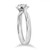 1/2 ct Solitaire Round Brilliant Cut Diamond Engagement Ring 14k White Gold (G-H, I1)