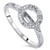 1/8ct Diamond Vintage Engagement Ring Semi Mount 14K White Gold (G-H, I1)
