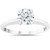 5/8ct Lab Created Diamond Solitaire Engagement Ring 14k White Gold (F, VS2-SI1)