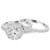 2.00CT Diamond Vintage Halo Engagement Ring 14K White Gold Wedding Ring Set (H-I, I1)