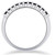 14K White Gold 1/4ct Treated Black Diamond Wedding Anniversary Guard Ring (Black, )
