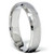 14K White Gold Hammered Comfort Fit Wedding Ring Band