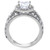 3 Ct Cushion Halo Diamond Engagement Wedding Ring Set 14k White Gold (F-G, SI)