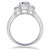 2ct Three Stone Princess Cut Diamond Ring 14K Gold (H/I, I1)