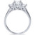 1ct Three Stone Princess Cut Diamond Engagement Ring 14K White Gold (H-I, I1)