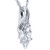 1/5ct Marquise Fancy Diamond Solitaire Accent Pendant 14K White Gold (G-H, I1)