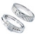 1/4ct Diamond Engagement Matching Wedding Ring Set 14K White Gold (G/H, I2-I3)