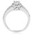1ct Halo Split Shank Diamond Vintage Halo Engagement Ring 14K White Gold (G-H, I2-I3)