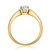 1 Ct Diamond Engagement Ring With Channel Set Accents in 10k Yellow Gold (H-I, I1)