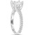 Princess Cut Diamond 1 1/3 ct Engagement Ring 14k White Gold (G-H, SI)