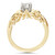 Emery 3/4Ct Vintage Diamond Engagement Wedding Ring Set 14K Yellow Gold (H-I, I1)
