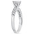 1 3/8ct Pave Enhanced Diamond Engagement Ring 14K White Gold Vintage Antique (G-H, SI)