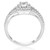 7/8ct Cushion Halo Split Shank Diamond Engagement Ring 14k White Gold Solitaire (H-I, I1)