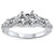 Vintage Diamond Engagement Ring Setting 14K White Gold (G-H, I1)
