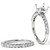 1ct SI Half Eternity Diamond Wedding Ring Set 14K White Gold (G-H, SI)