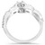 1 1/10Ct Diamond Engagement Bridal Wedding Ring Set 10K White Gold (H-I, I1)