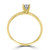 1/3ct Round Diamond Solitaire Engagement Ring 14k Yellow Gold (G-H, I1)