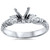 1/4ct Vintage Style Engagement Ring Setting 14K White Gold (H-I, SI)