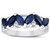 1 5/8ct Blue Sapphire Marquise & Diamond Ring 14K White Gold (G-H, I1)