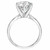 3ct Enhanced Round Diamond Solitaire Engagement Ring 14K White Gold (I-J, I2-I3)