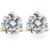 1.00Ct Round Brilliant Cut Natural Quality VS2-SI1 Diamond Stud Earrings in 14K Gold Martini Setting (G-H, VS)