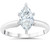 1ct Solitaire Marquise Enhanced Diamond Engagement Ring 14K White Gold (F-G, )