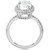2 1/2ct Oval Diamond Pave Halo Engagement Ring 14k White Gold (G-H, SI)