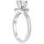1 CT Diamond Engagement Curve Ring 14k White Gold (F-G, SI)