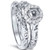 1/10ct Round Diamond Halo Vintage Engagement Ring Mount Set 950 Platinum (G-H, SI)