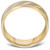 Mens 10k Yellow Gold 6MM Brushed Carved Wedding Band Comfort Fit Ring