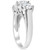 1ct Three Stone Diamond Engagement Ring 14k White Gold (G-H, SI)